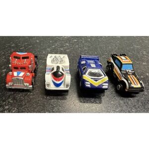 1989 Micro Machines Mel Appel Promo Cars Lot of 4 Custom Racer Indy Truck